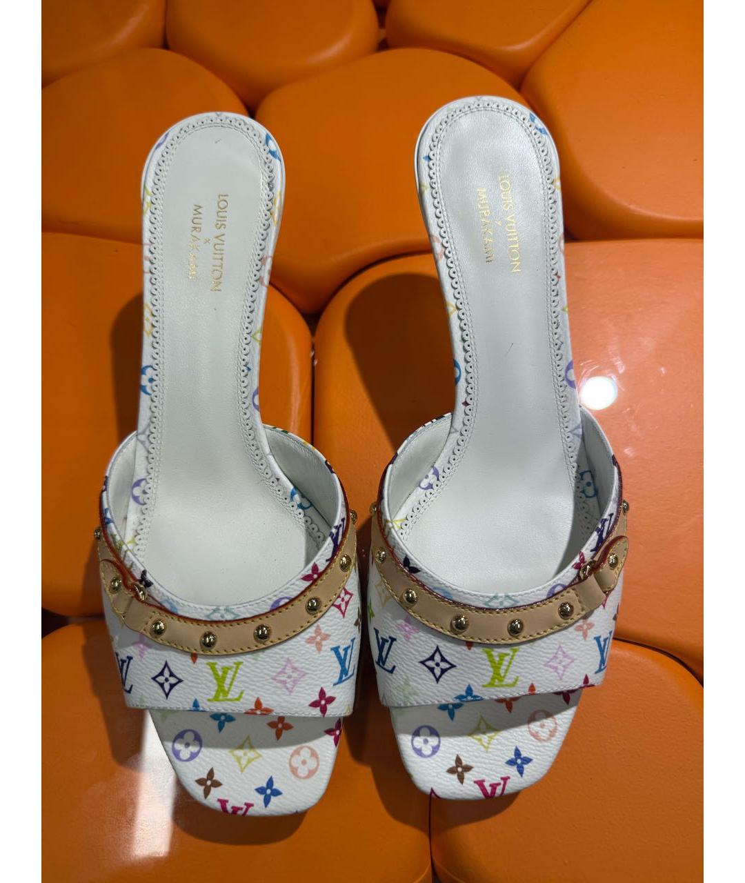 LOUIS VUITTON Мульти кожаные мюли, фото 3