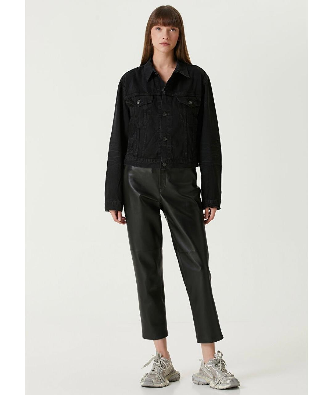 BALENCIAGA Черная хлопковая куртка, фото 8