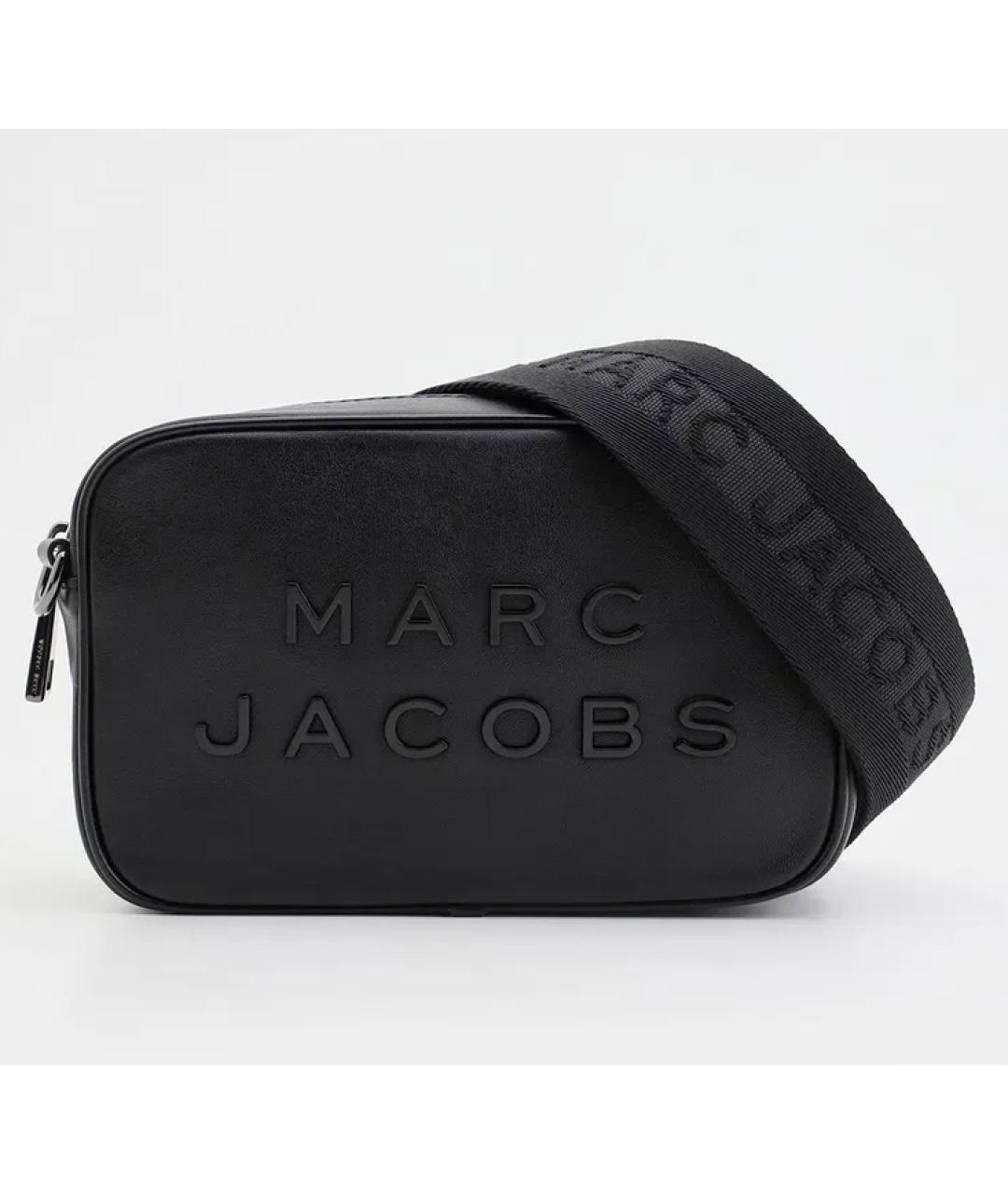 MARC JACOBS Черная кожаная сумка через плечо, фото 8