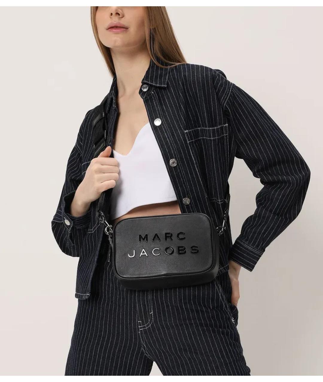 MARC JACOBS Черная кожаная сумка через плечо, фото 7