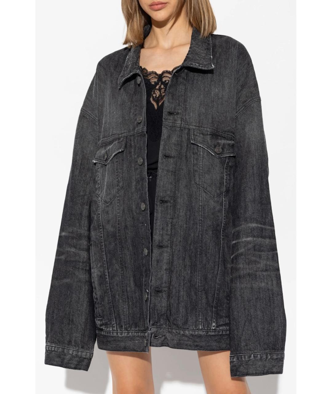 BALENCIAGA Черная куртка, фото 2