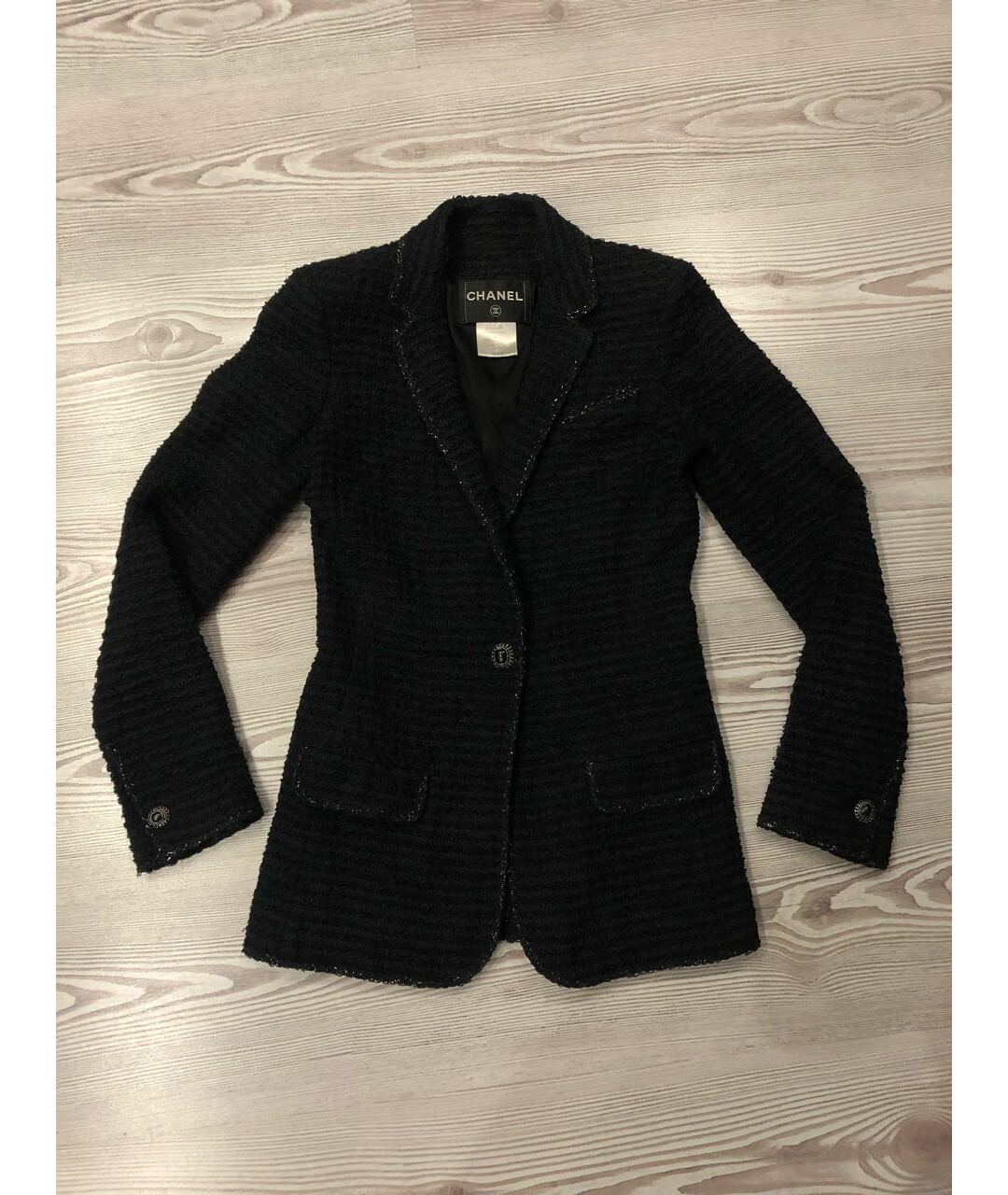 CHANEL PRE-OWNED Черный жакет/пиджак, фото 9