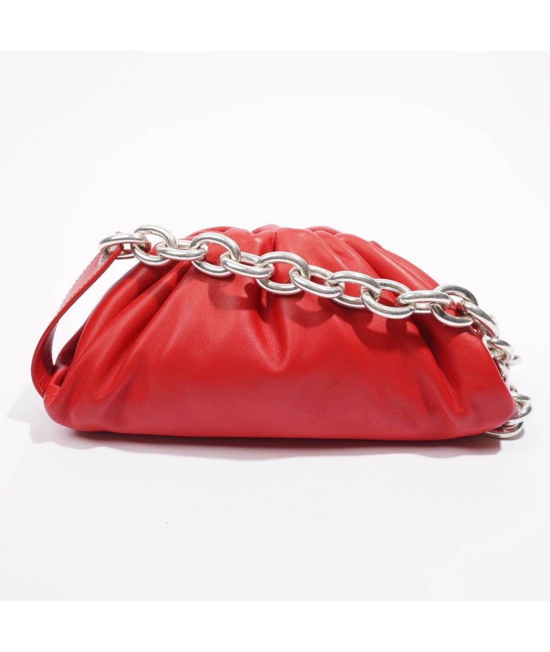 BOTTEGA VENETA Красная кожаная поясная сумка, фото 8