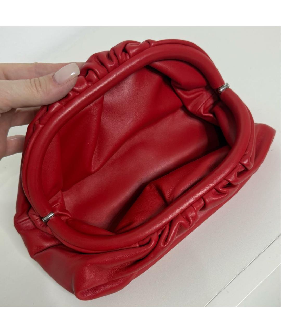 BOTTEGA VENETA Красная кожаная поясная сумка, фото 5