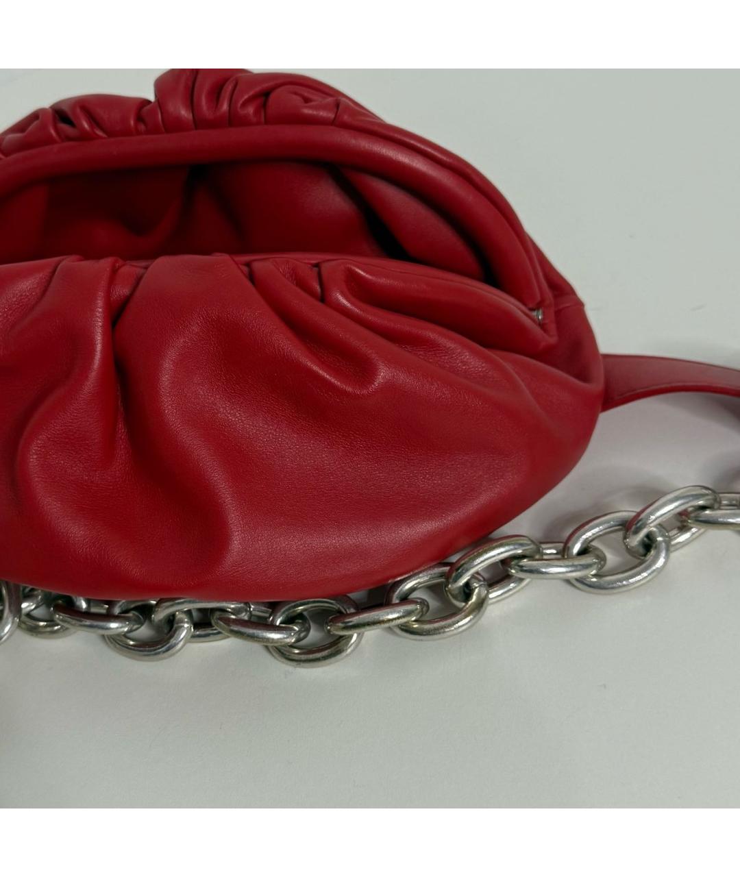 BOTTEGA VENETA Красная кожаная поясная сумка, фото 6