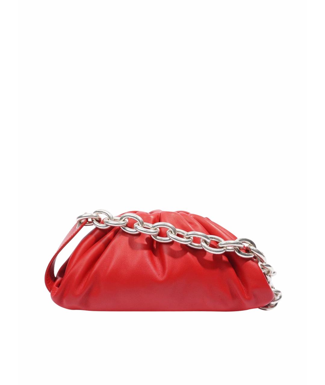 BOTTEGA VENETA Красная кожаная поясная сумка, фото 1