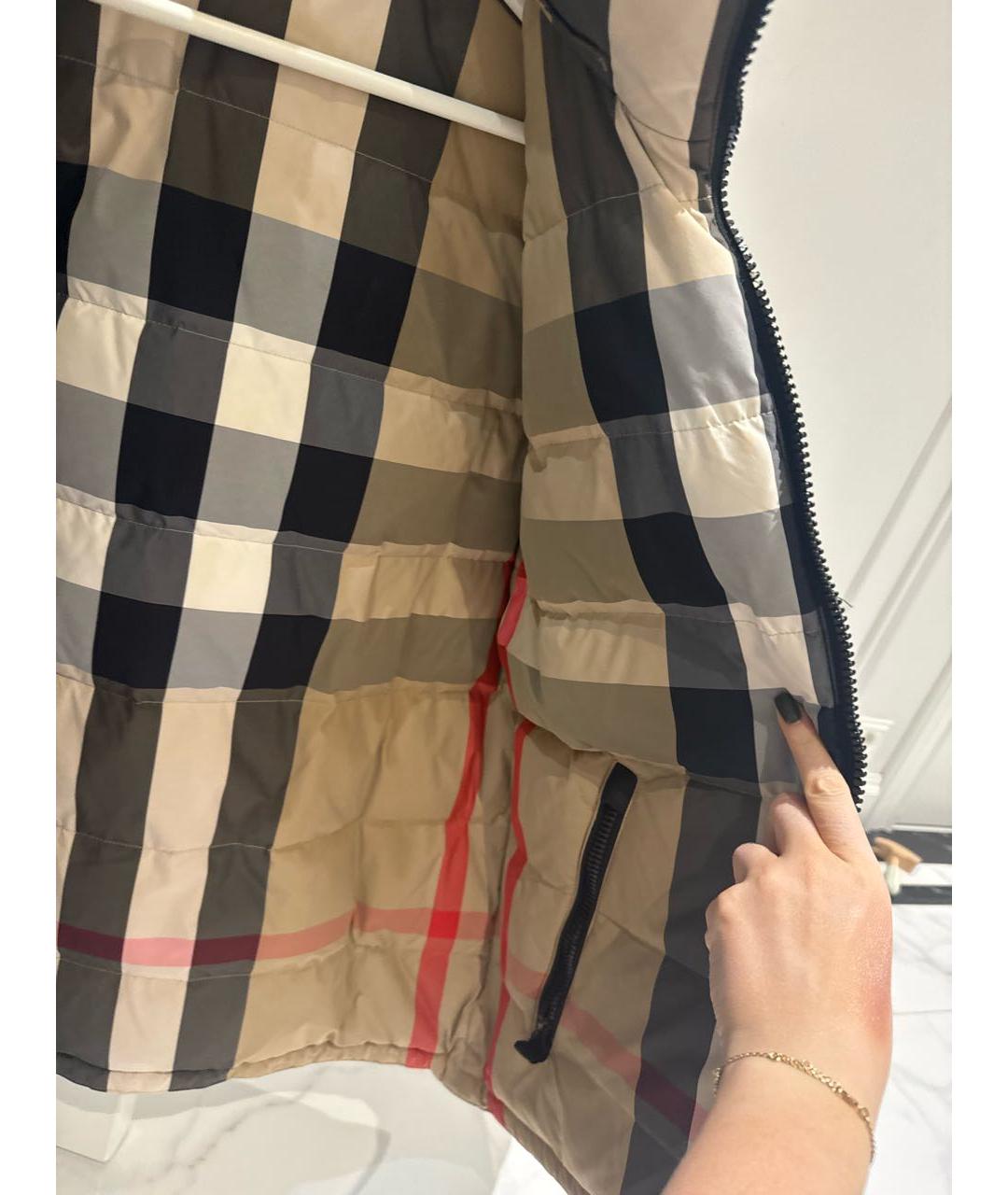 BURBERRY Черная хлопковая куртка, фото 4