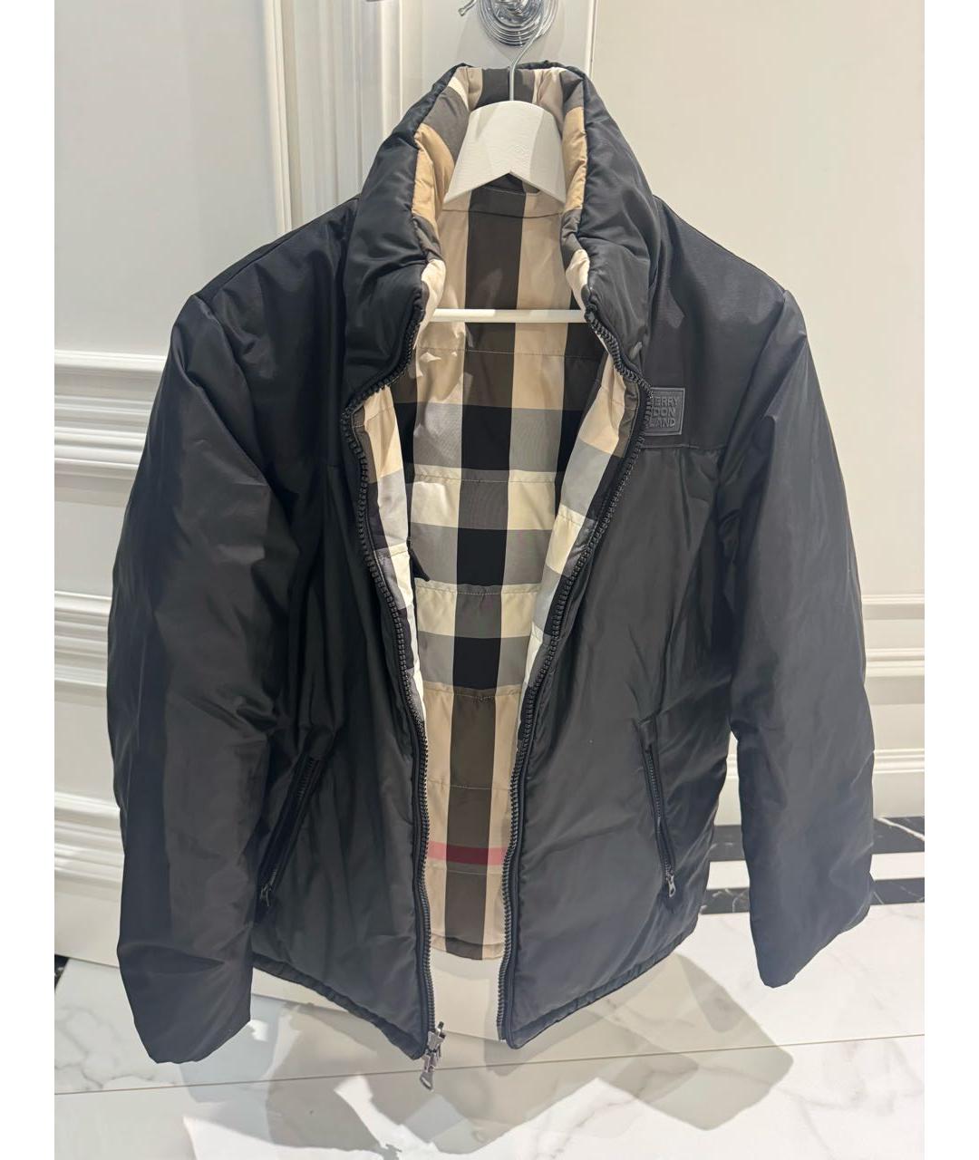 BURBERRY Черная хлопковая куртка, фото 6