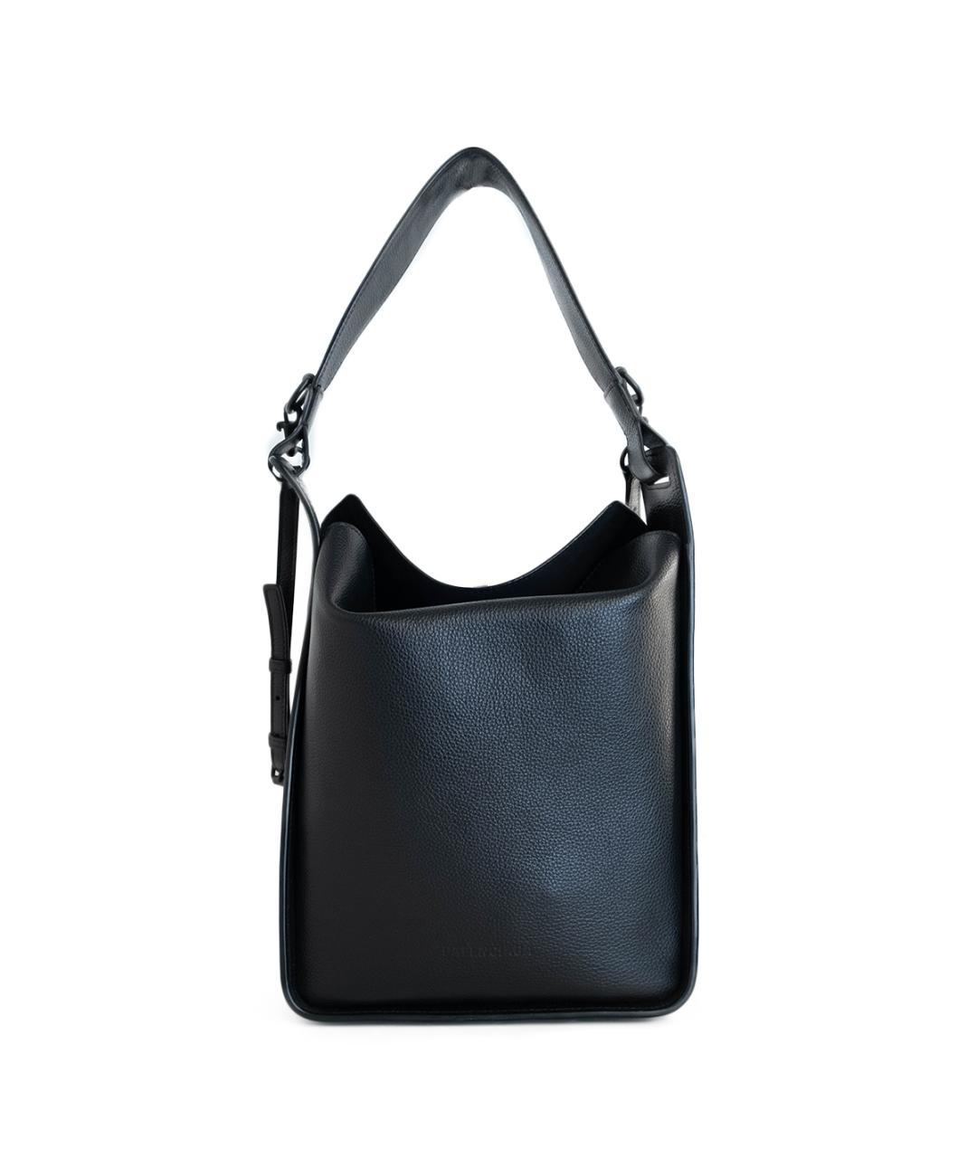 BALENCIAGA Черная кожаная сумка тоут, фото 1