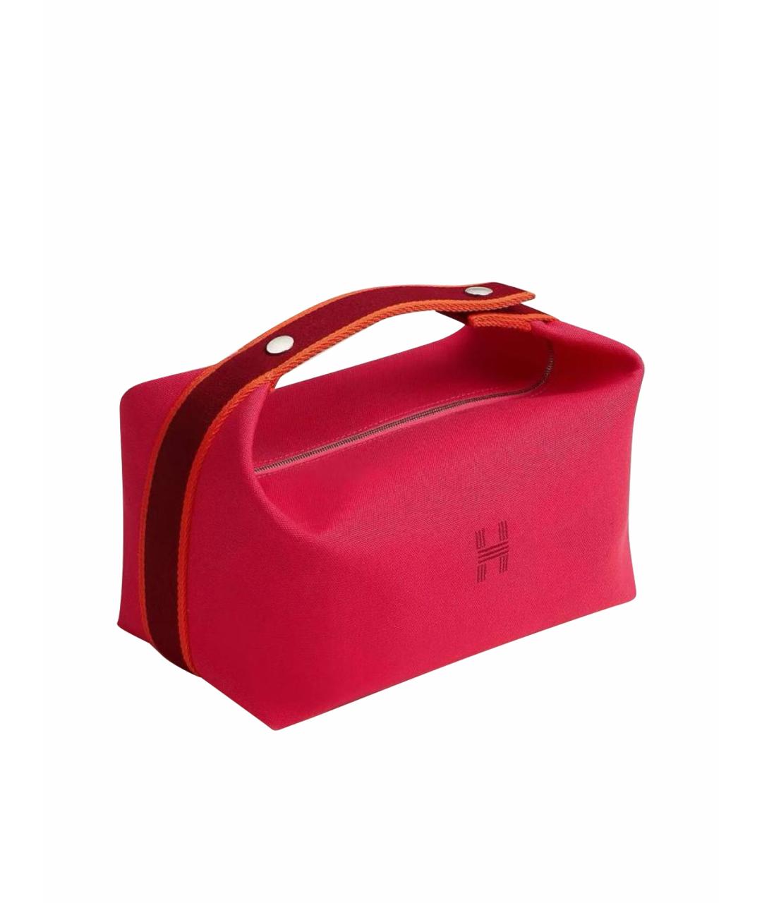HERMES Розовая хлопковая косметичка, фото 1