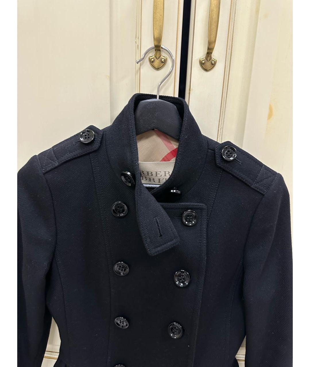 BURBERRY Черное шерстяное пальто, фото 3