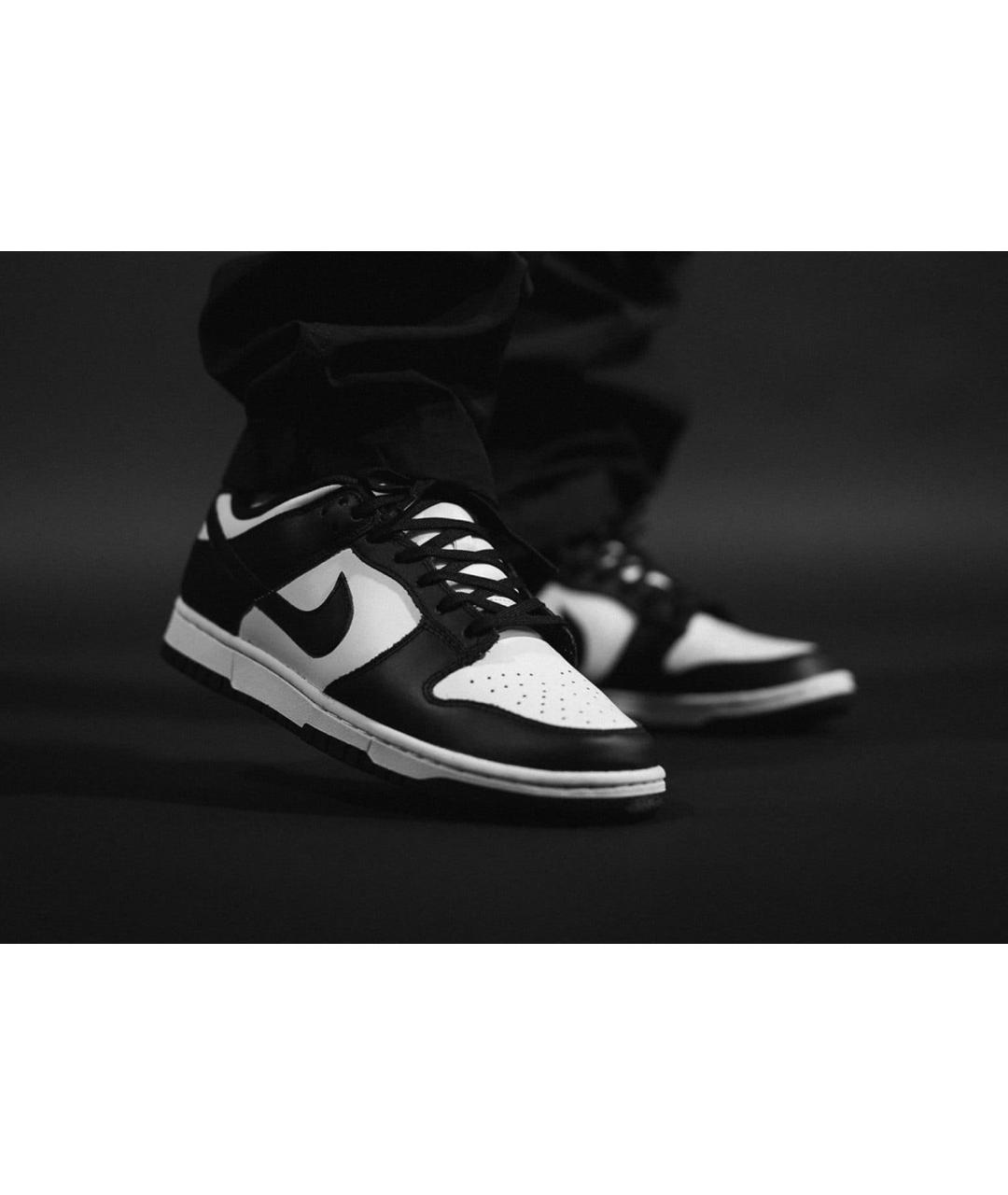 NIKE Черные кожаные кроссовки, фото 6