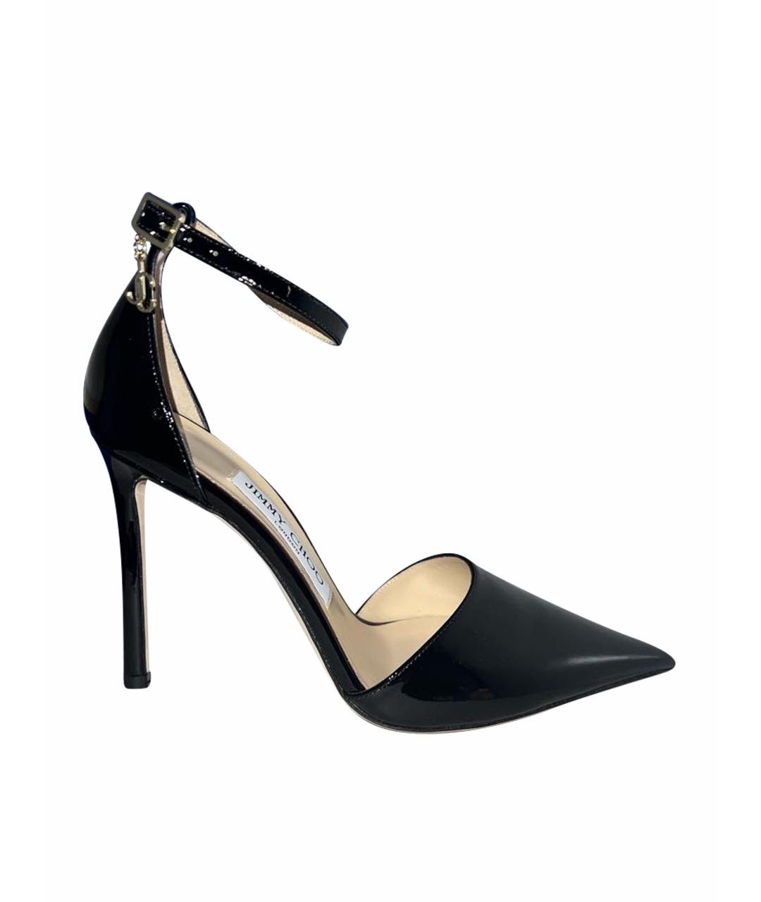 JIMMY CHOO Черные туфли из лакированной кожи, фото 1