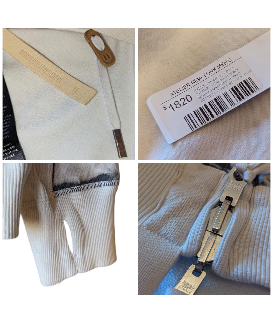 BORIS BIDJAN Серая хлопковая куртка, фото 9