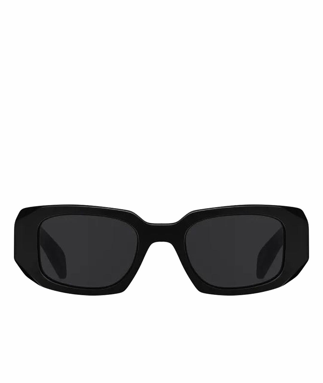 PRADA Черные пластиковые солнцезащитные очки, фото 1