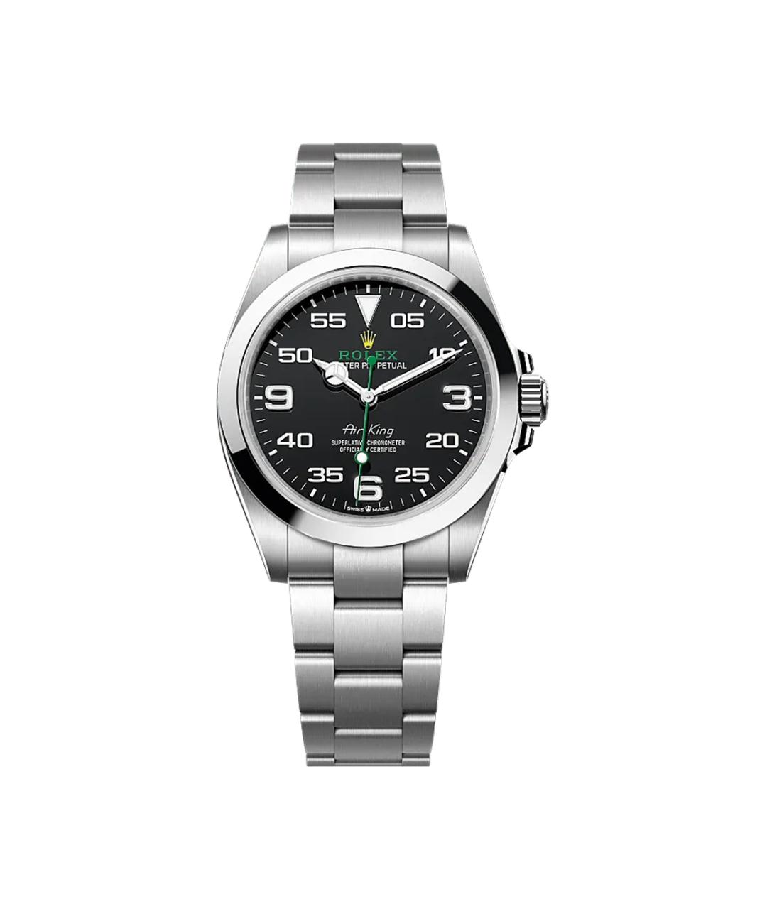 ROLEX Черные часы, фото 1