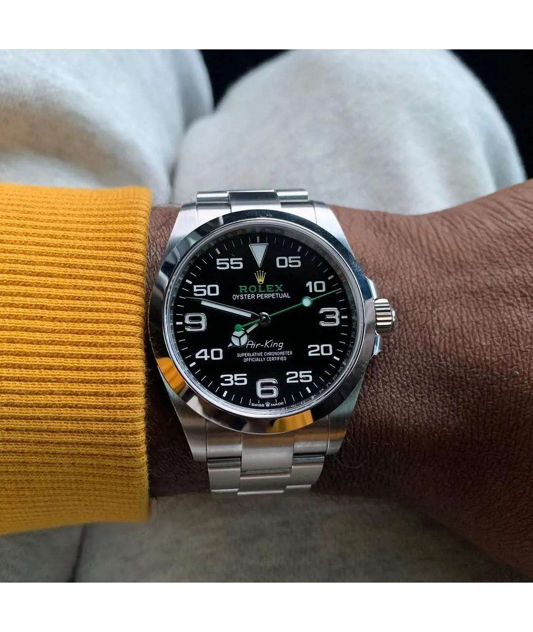 ROLEX Черные часы, фото 5