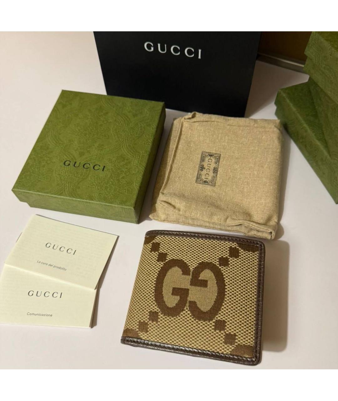 GUCCI Коричневый кошелек, фото 2