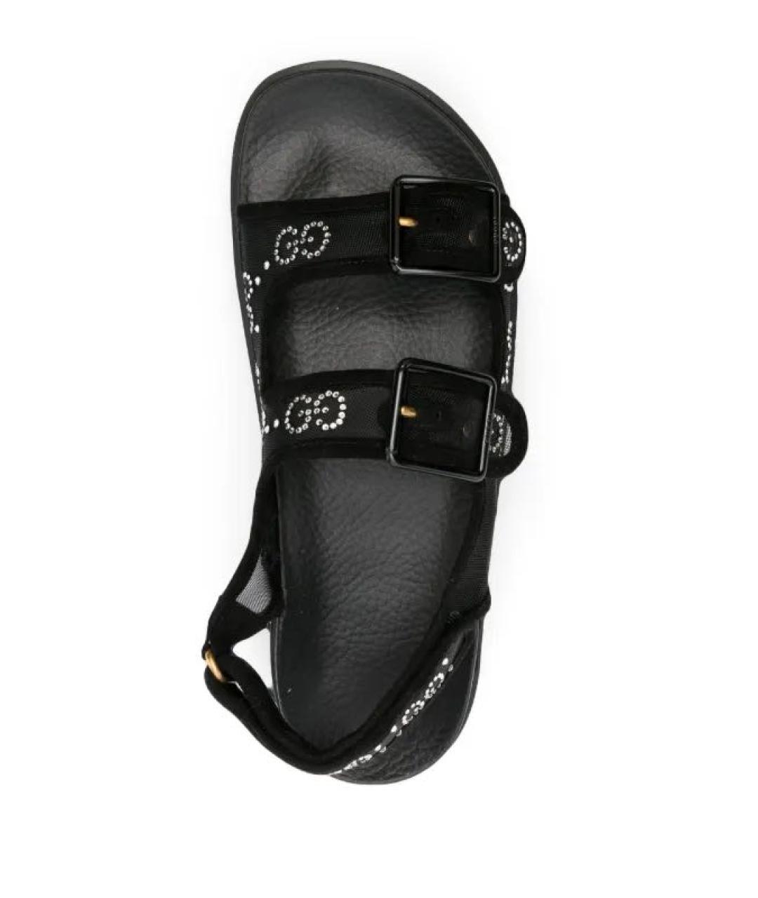 GUCCI Черные сандалии, фото 4