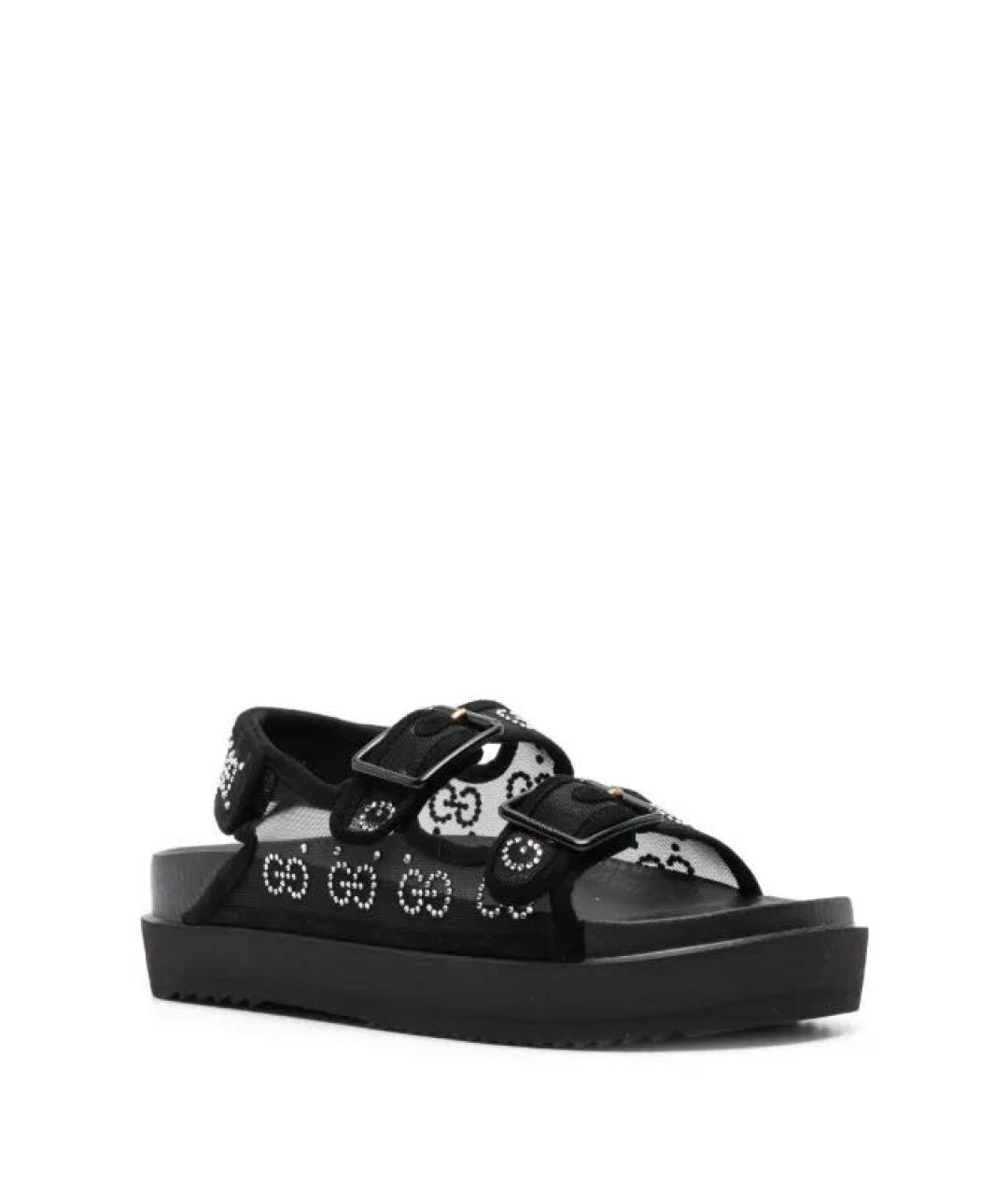 GUCCI Черные сандалии, фото 2