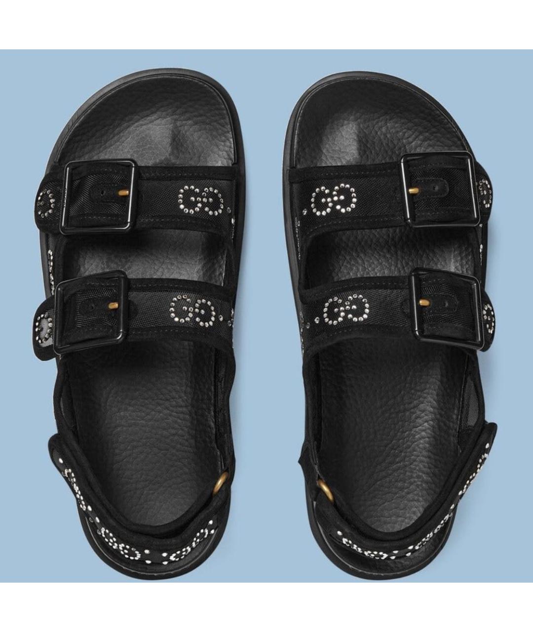 GUCCI Черные сандалии, фото 5
