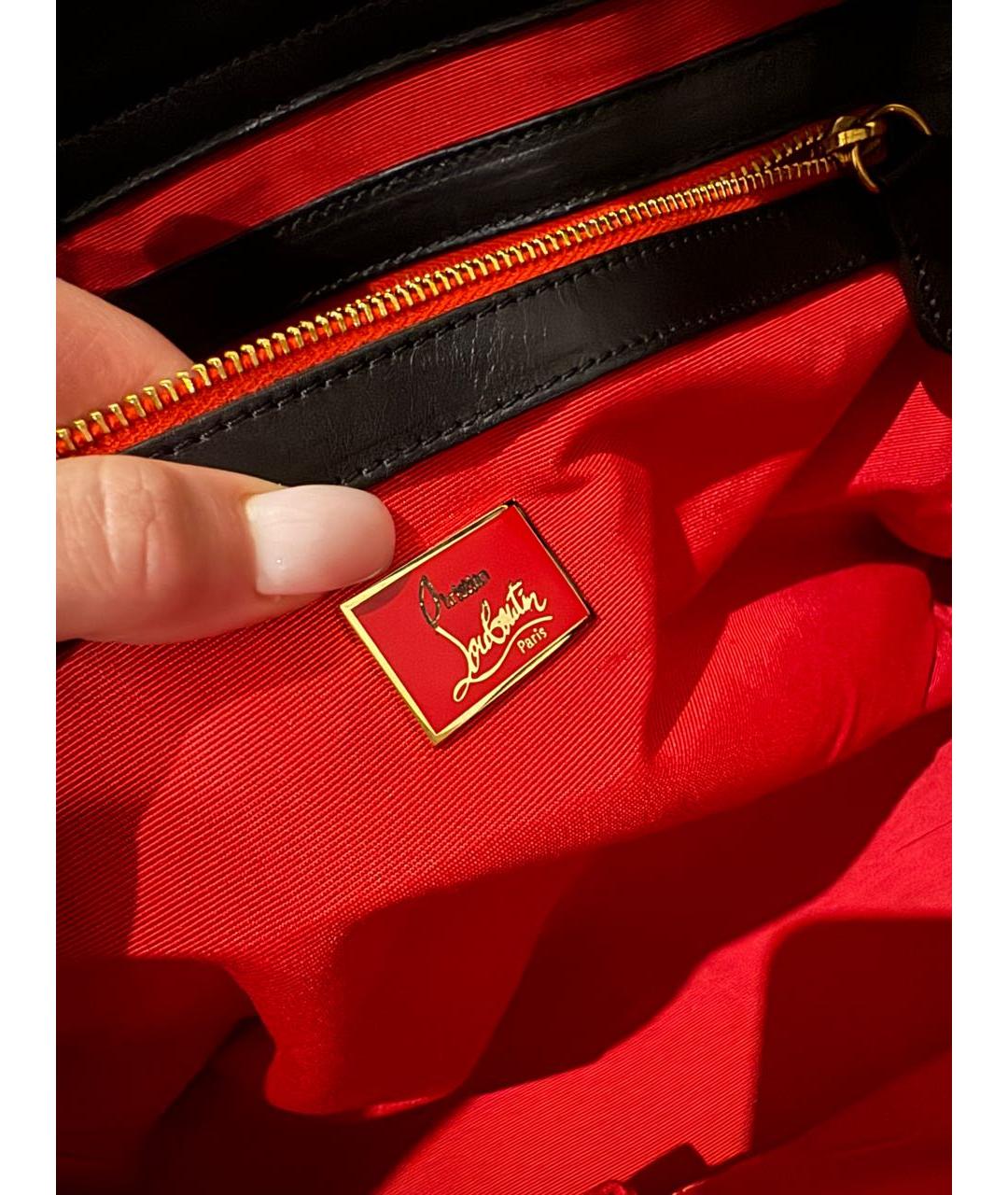 CHRISTIAN LOUBOUTIN Коричневая кожаная сумка через плечо, фото 6