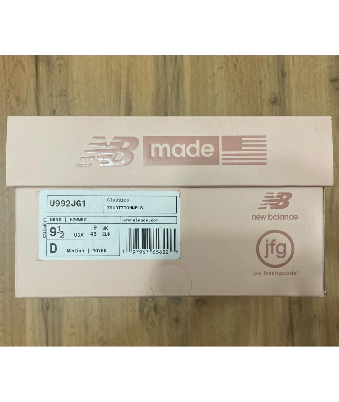 NEW BALANCE Розовые замшевые низкие кроссовки / кеды, фото 4