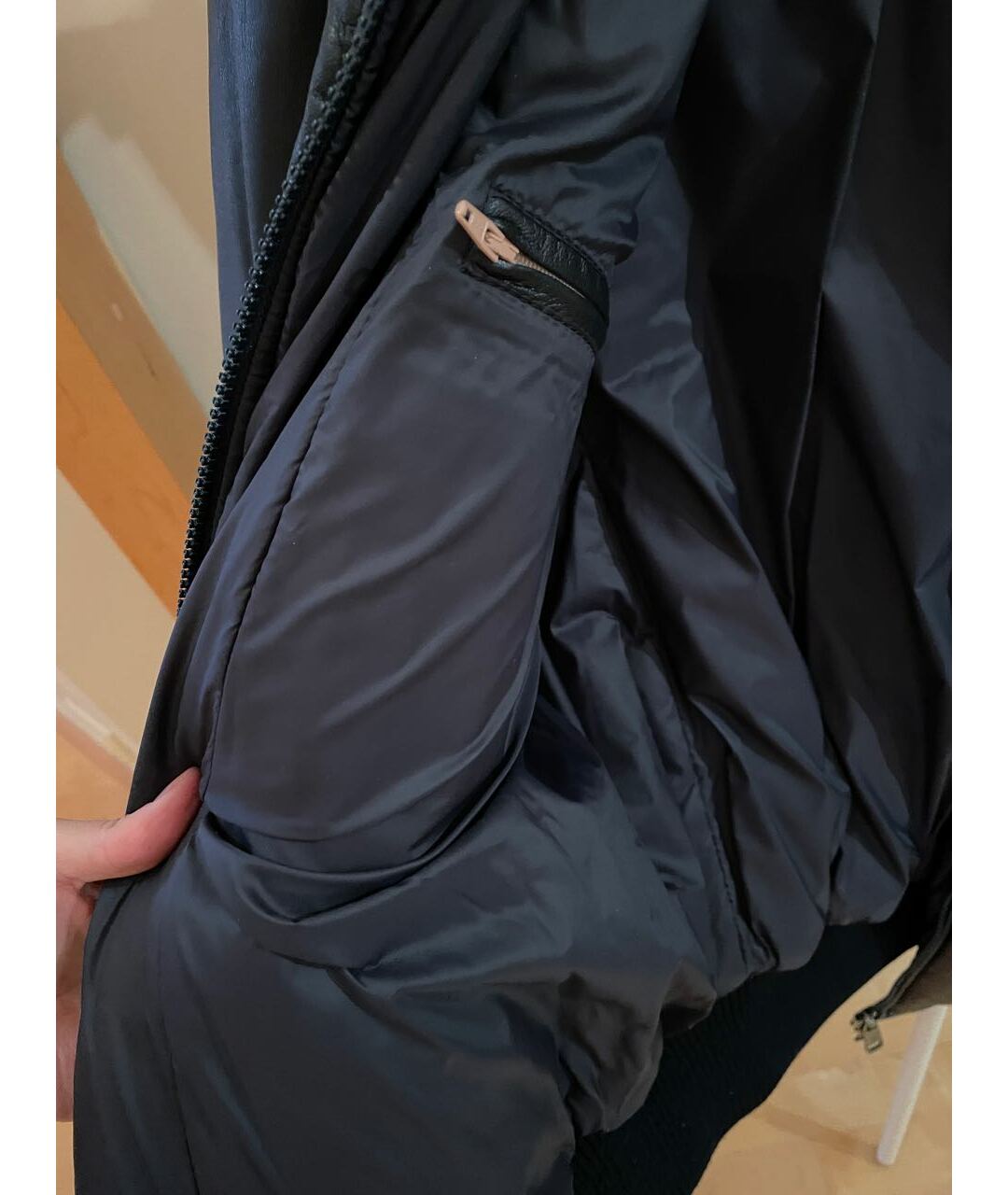 FABI Черная кожаная куртка, фото 3