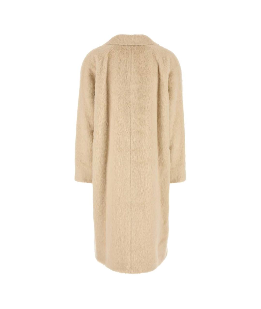 MAX MARA STUDIO Бежевое шерстяное пальто, фото 2