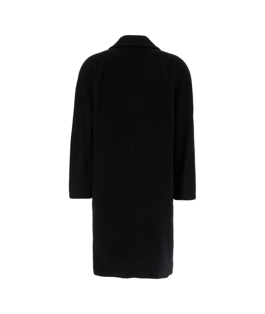 MAX MARA STUDIO Черное шерстяное пальто, фото 2