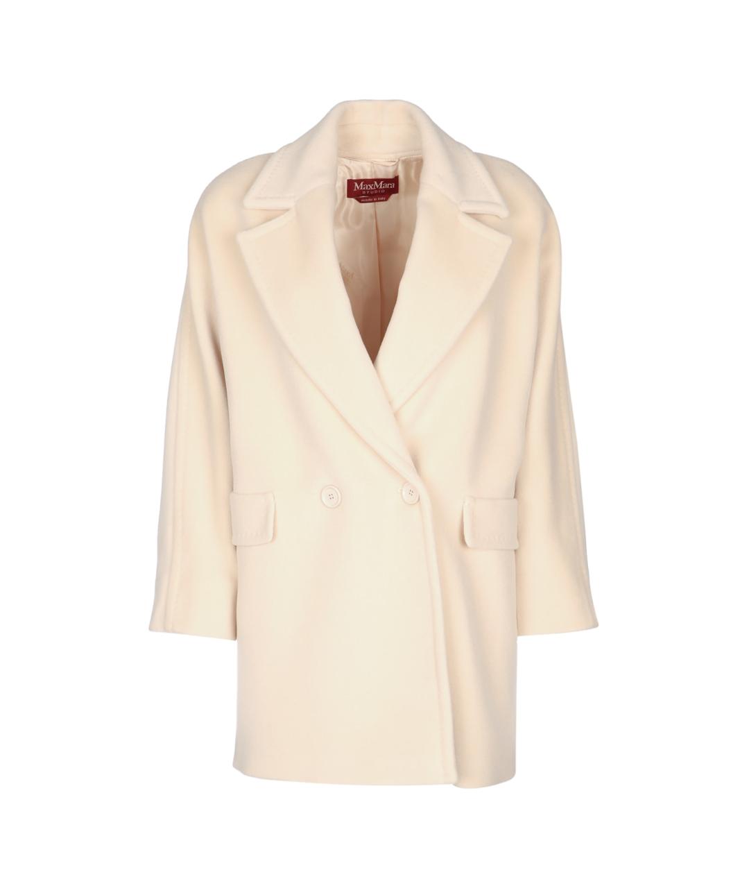 MAX MARA STUDIO Бежевое шерстяное пальто, фото 1