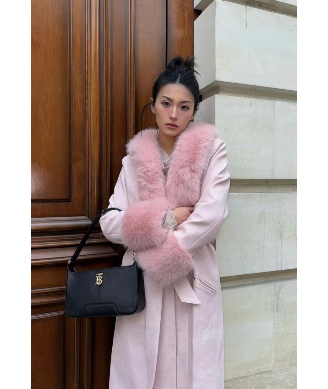 BURBERRY Черная кожаная сумка с короткими ручками, фото 8