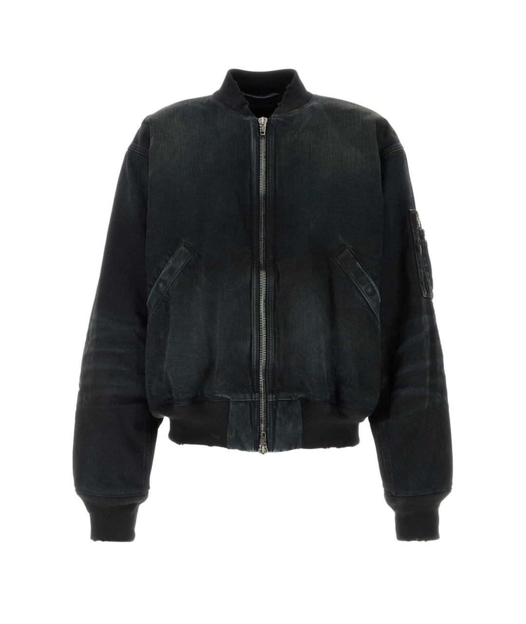BALENCIAGA Черная хлопковая куртка, фото 1