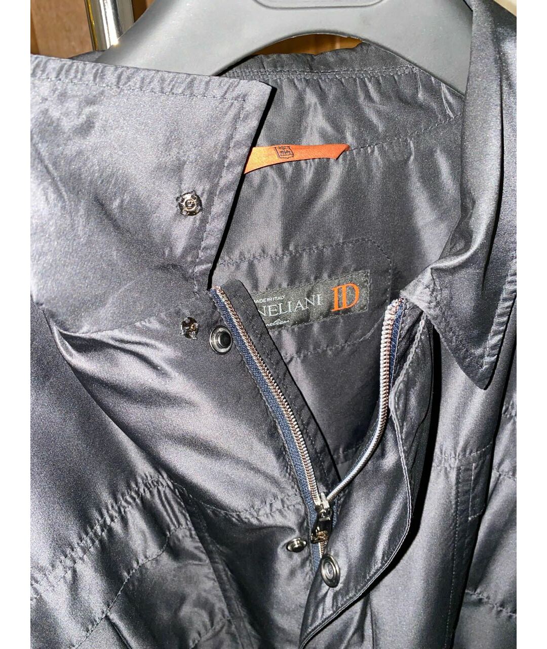 CORNELIANI Темно-синяя полиэстеровая куртка, фото 3
