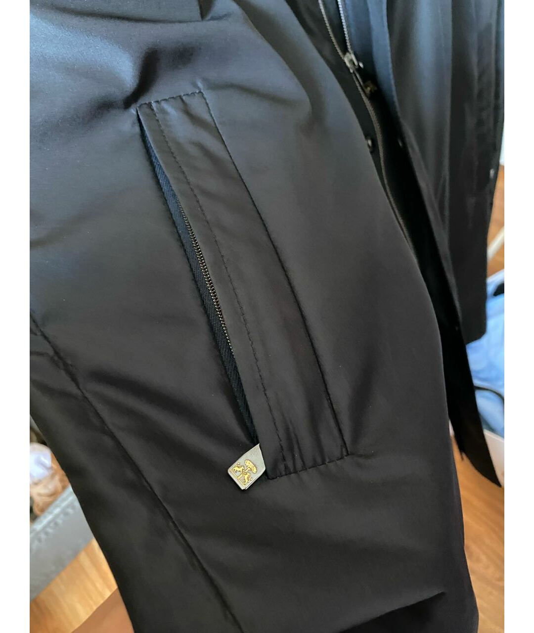 CORNELIANI Темно-синяя полиэстеровая куртка, фото 8