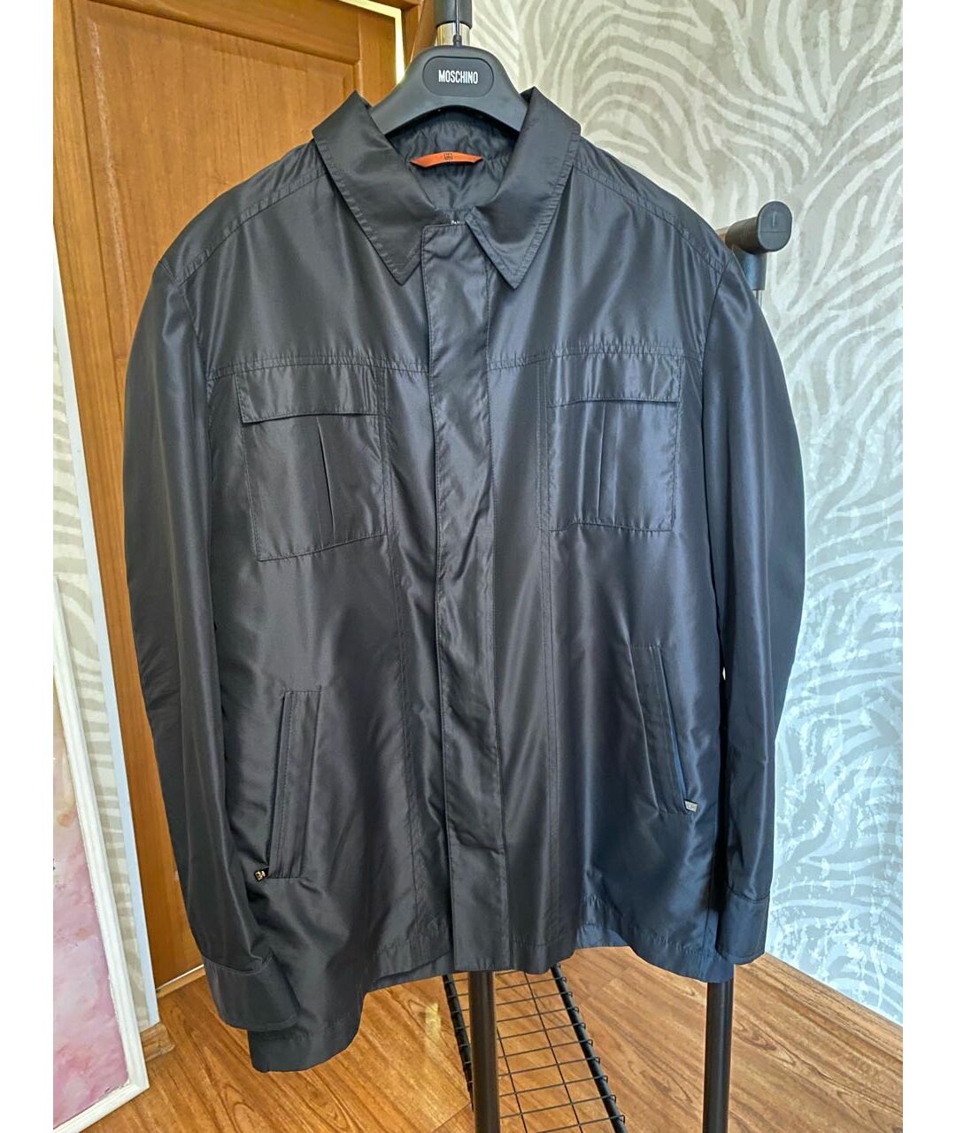 CORNELIANI Темно-синяя полиэстеровая куртка, фото 9