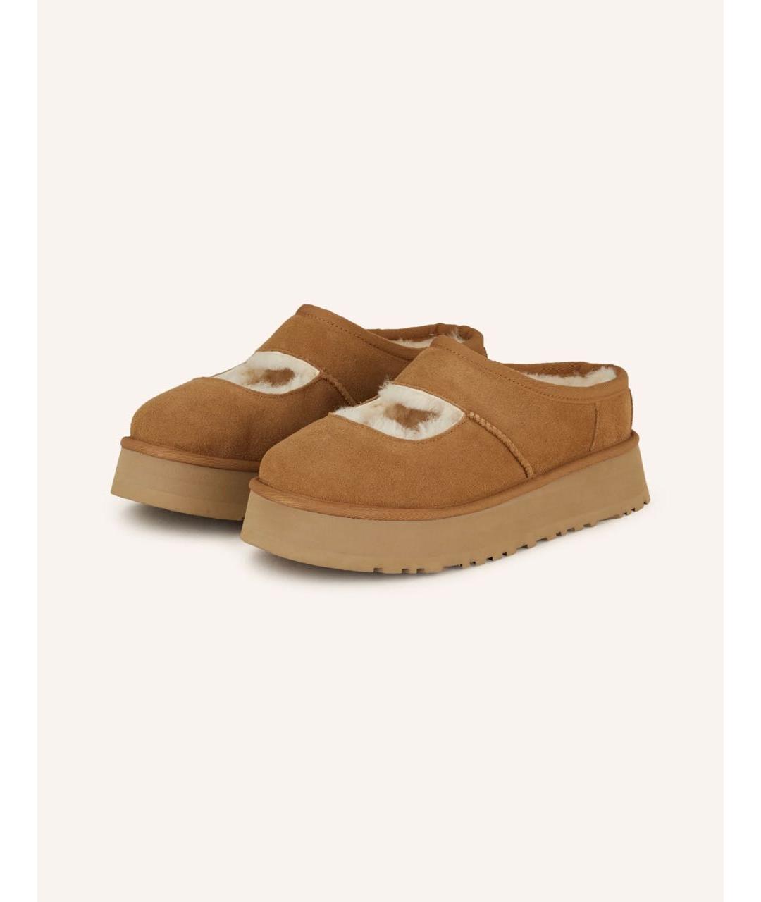 UGG AUSTRALIA Коричневые замшевые босоножки, фото 2