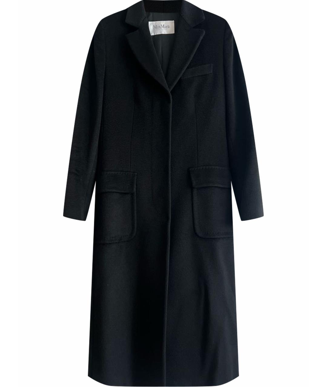 MAX MARA Черное шерстяное пальто, фото 1