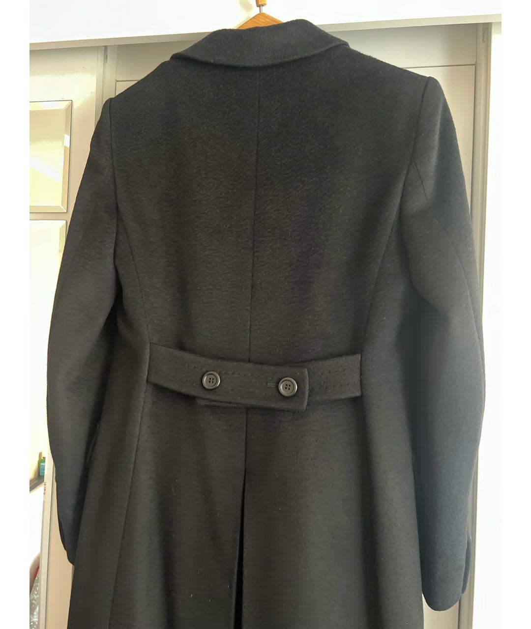 MAX MARA Черное шерстяное пальто, фото 4