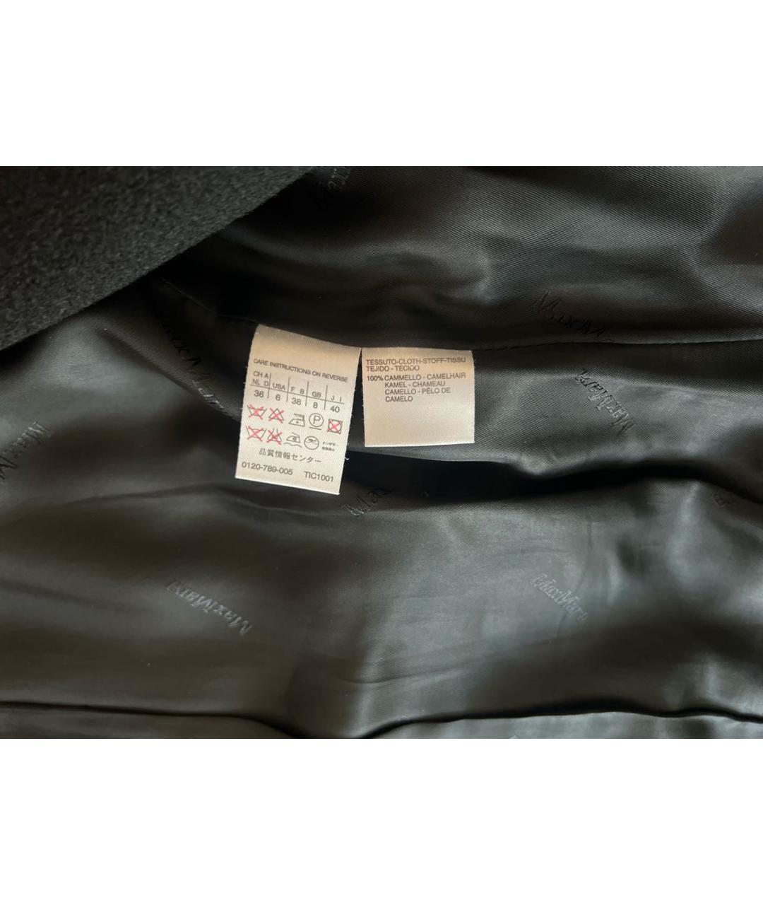 MAX MARA Черное шерстяное пальто, фото 6