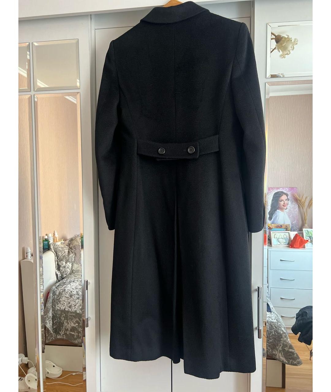 MAX MARA Черное шерстяное пальто, фото 2