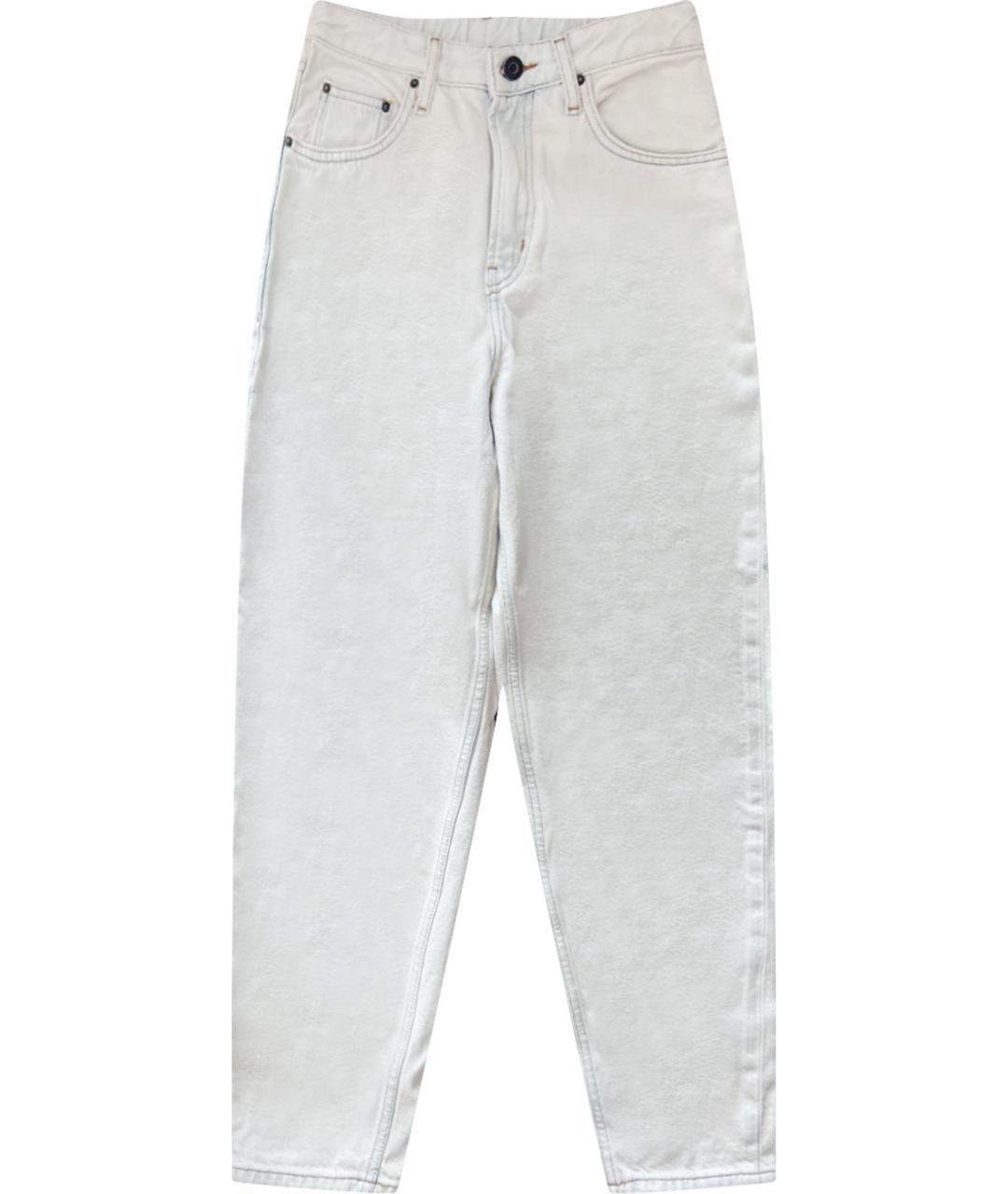 American vintage Голубые хлопковые джинсы слим, фото 1