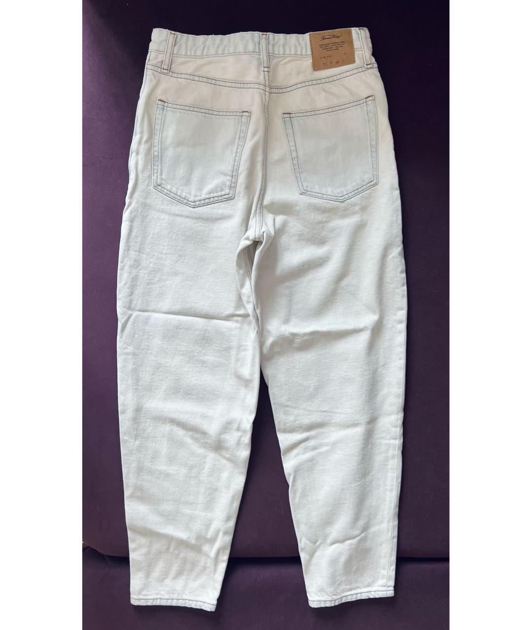 American vintage Голубые хлопковые джинсы слим, фото 2