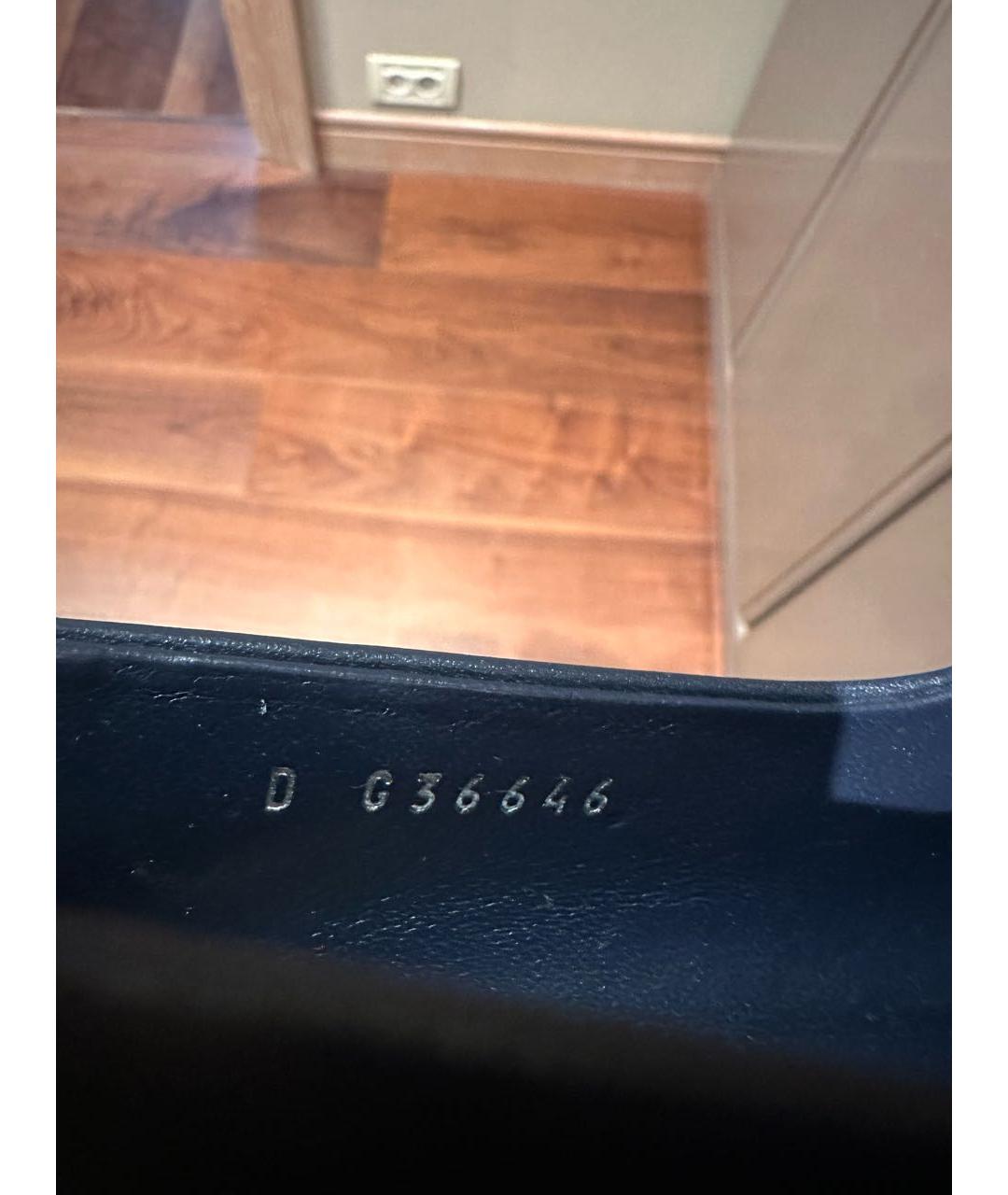 CHANEL Синие кожаные лоферы, фото 7