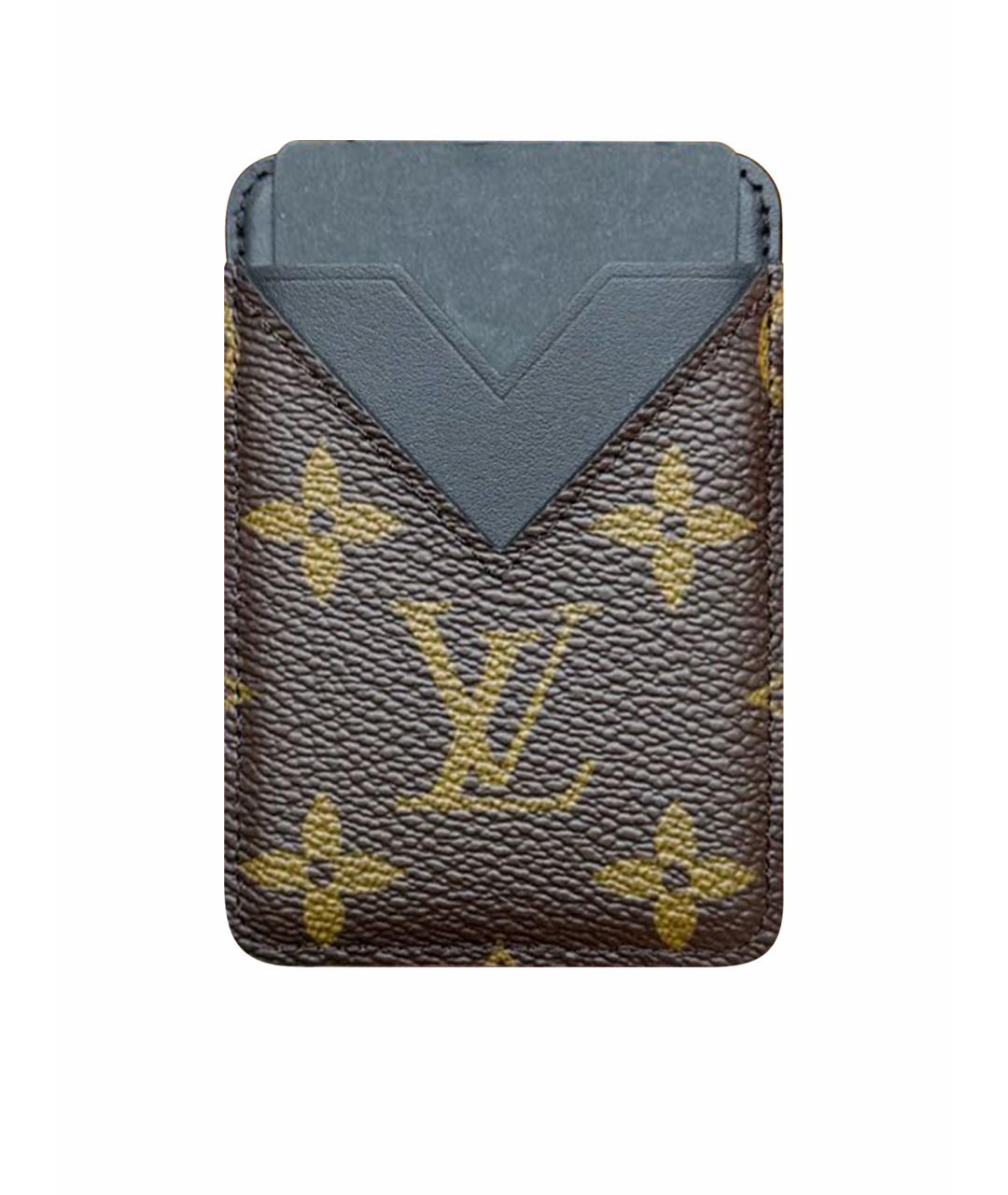 LOUIS VUITTON Коричневый кардхолдер, фото 1