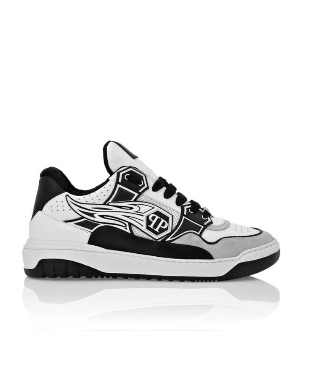 PHILIPP PLEIN Мульти кожаные низкие кроссовки / кеды, фото 5