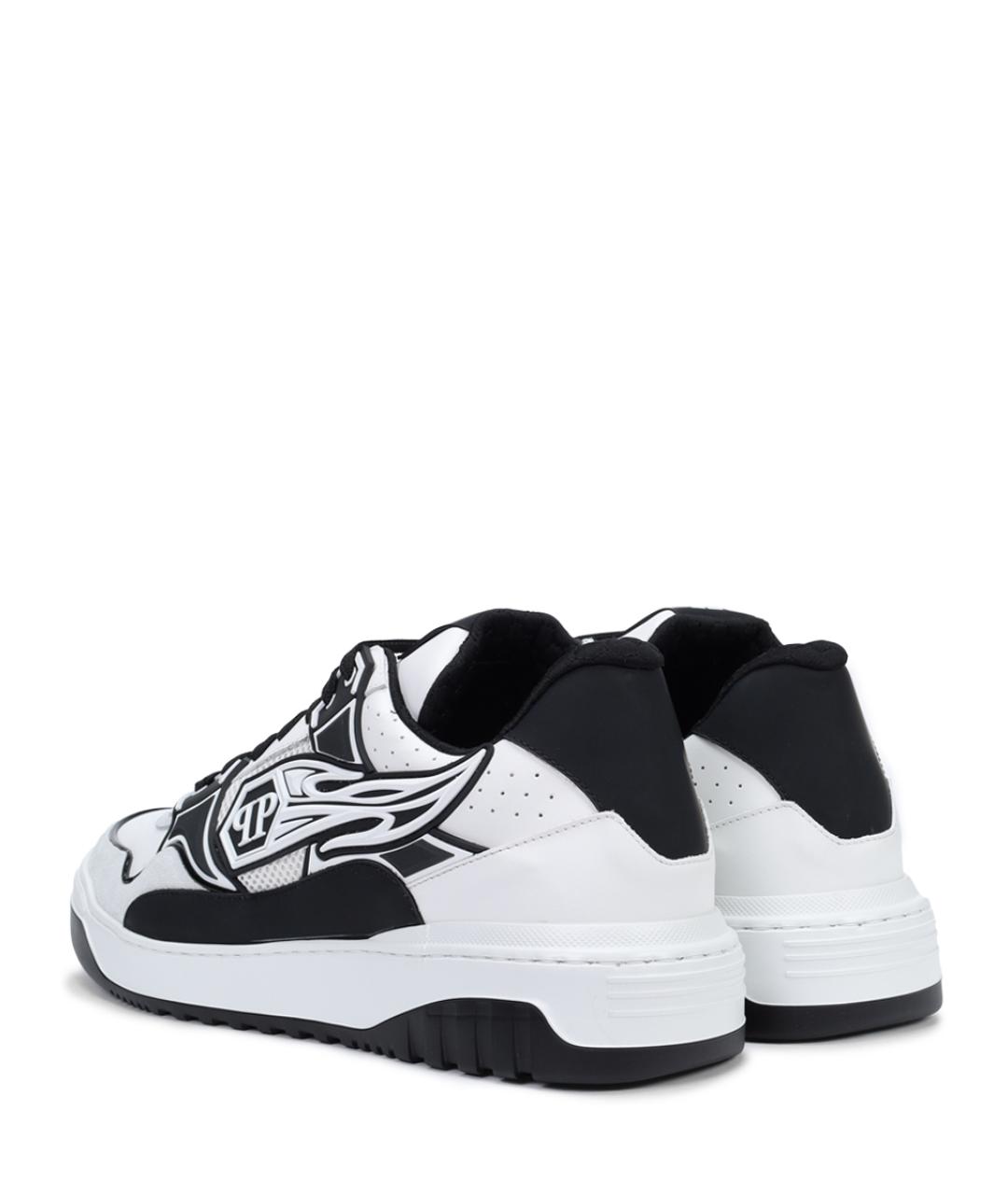PHILIPP PLEIN Мульти кожаные низкие кроссовки / кеды, фото 4