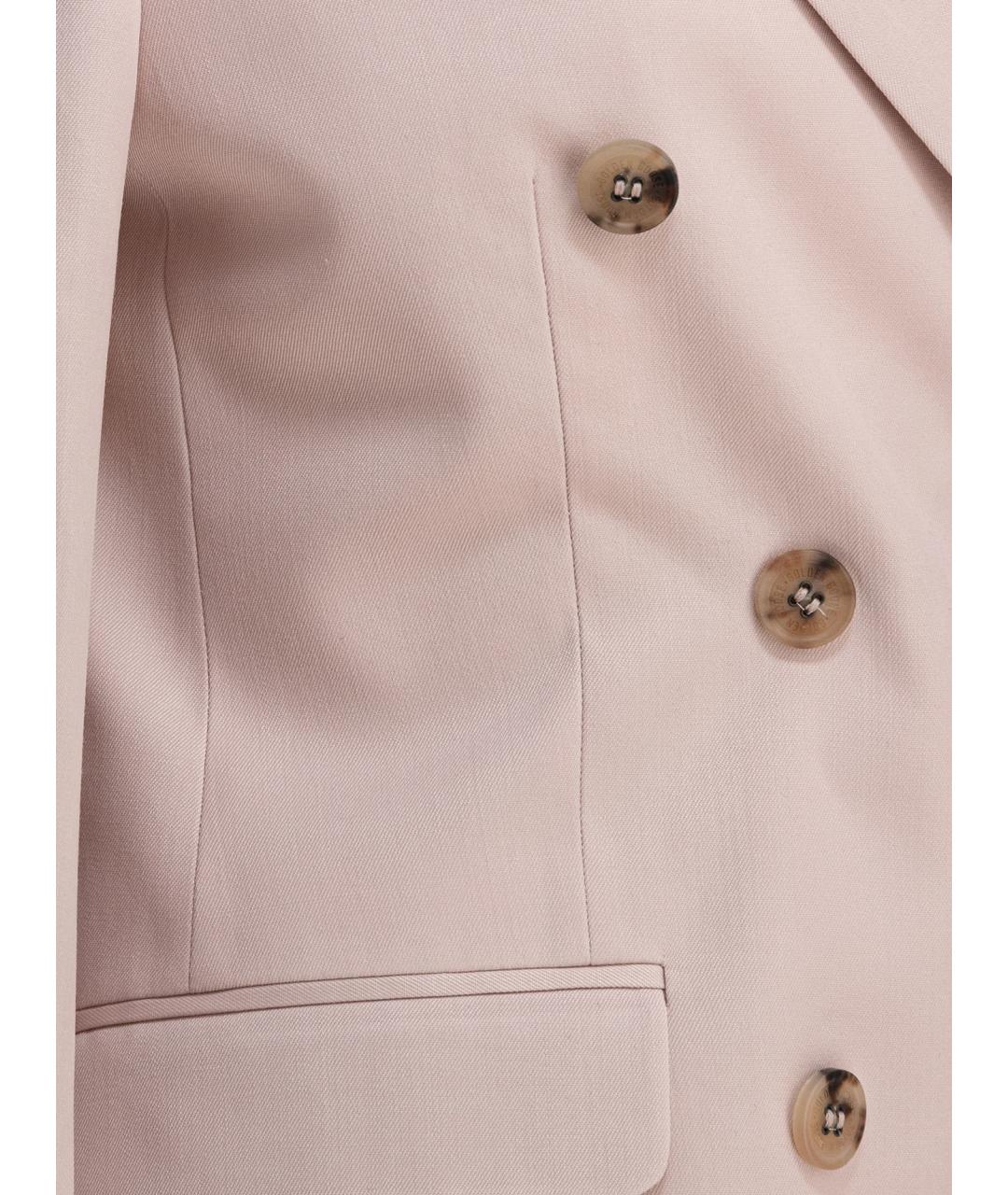 GOLDEN GOOSE DELUXE BRAND Розовая шерстяная куртка, фото 4