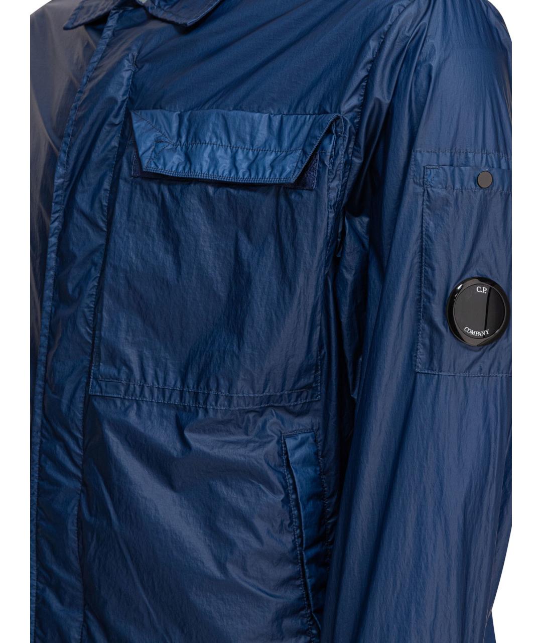 CP COMPANY Синяя полиамидовая куртка, фото 4