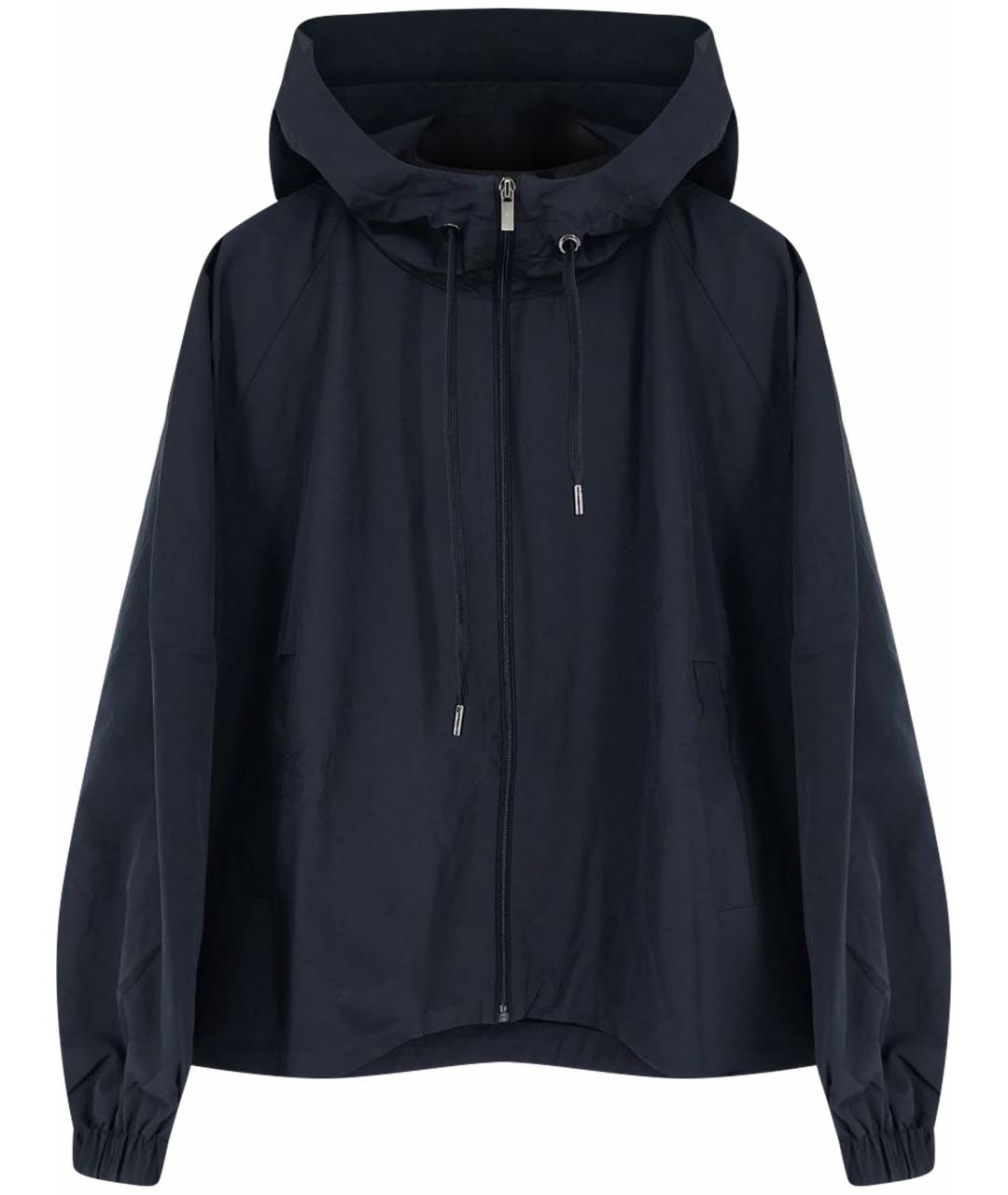 WEEKEND MAX MARA Темно-синяя полиэстеровая куртка, фото 1